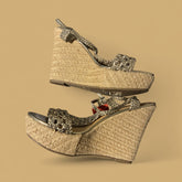 Mossimo Gold Wedge Shoes - Size 11